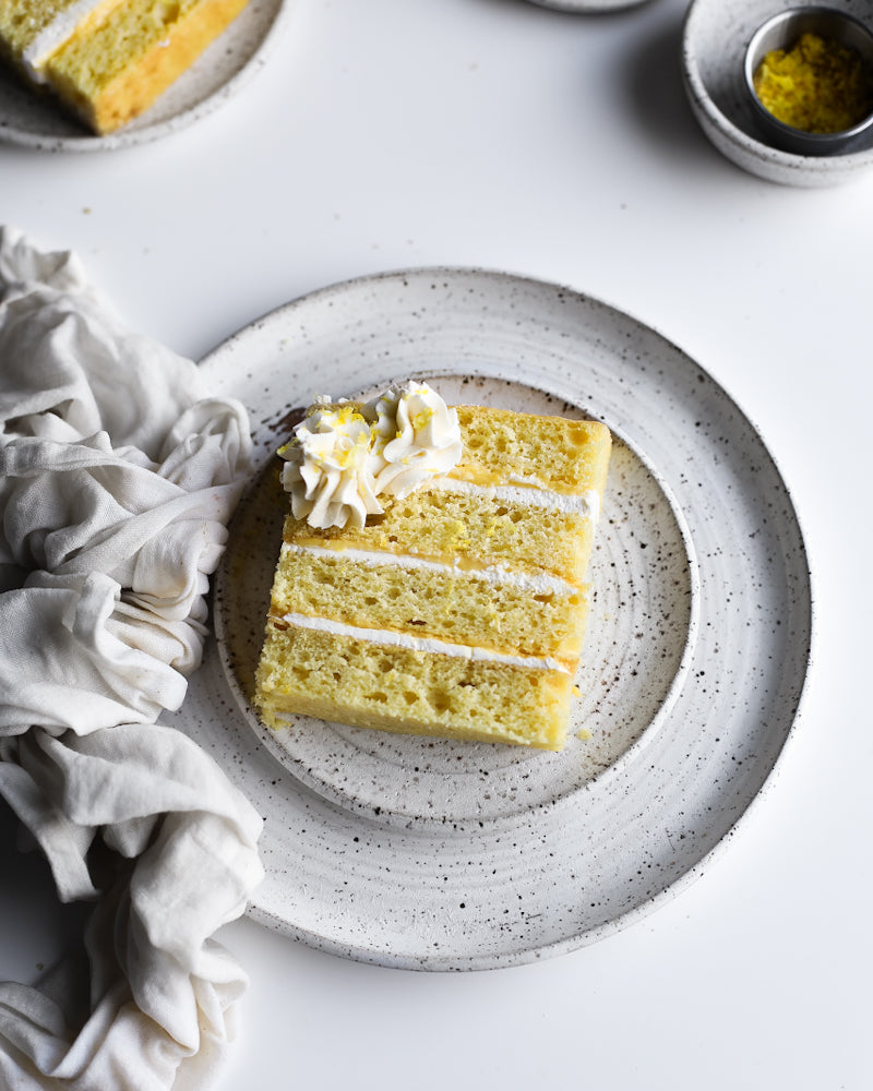 Lemon Meringue Cake Slice