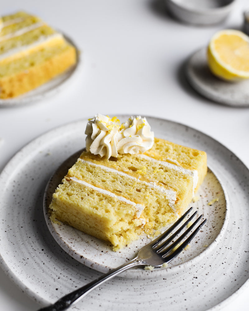Lemon Meringue Cake Slice
