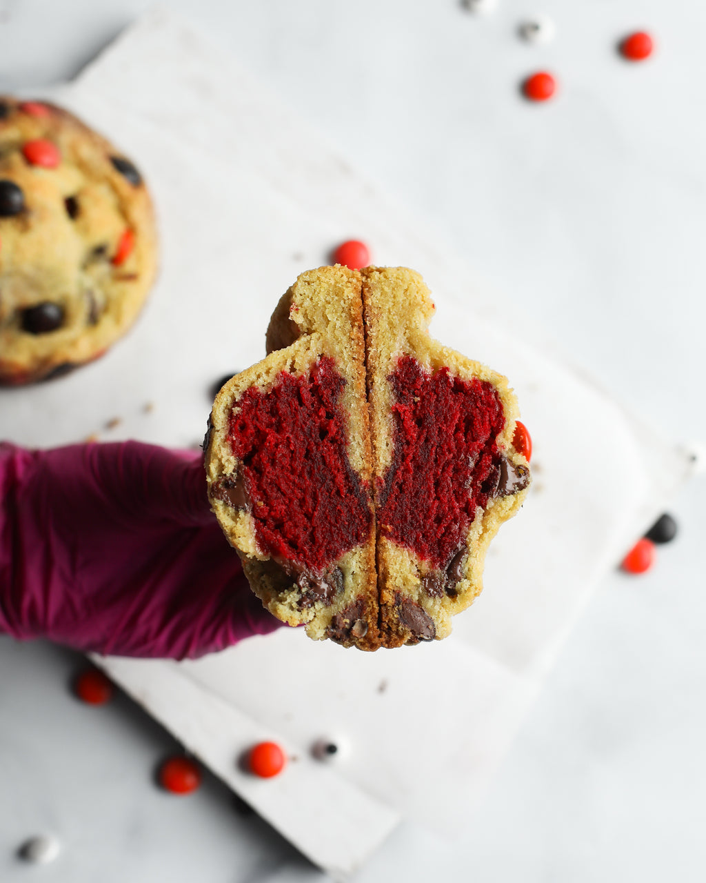 Halloween Chocolate Chip Red Velvet Cookie - 10/17