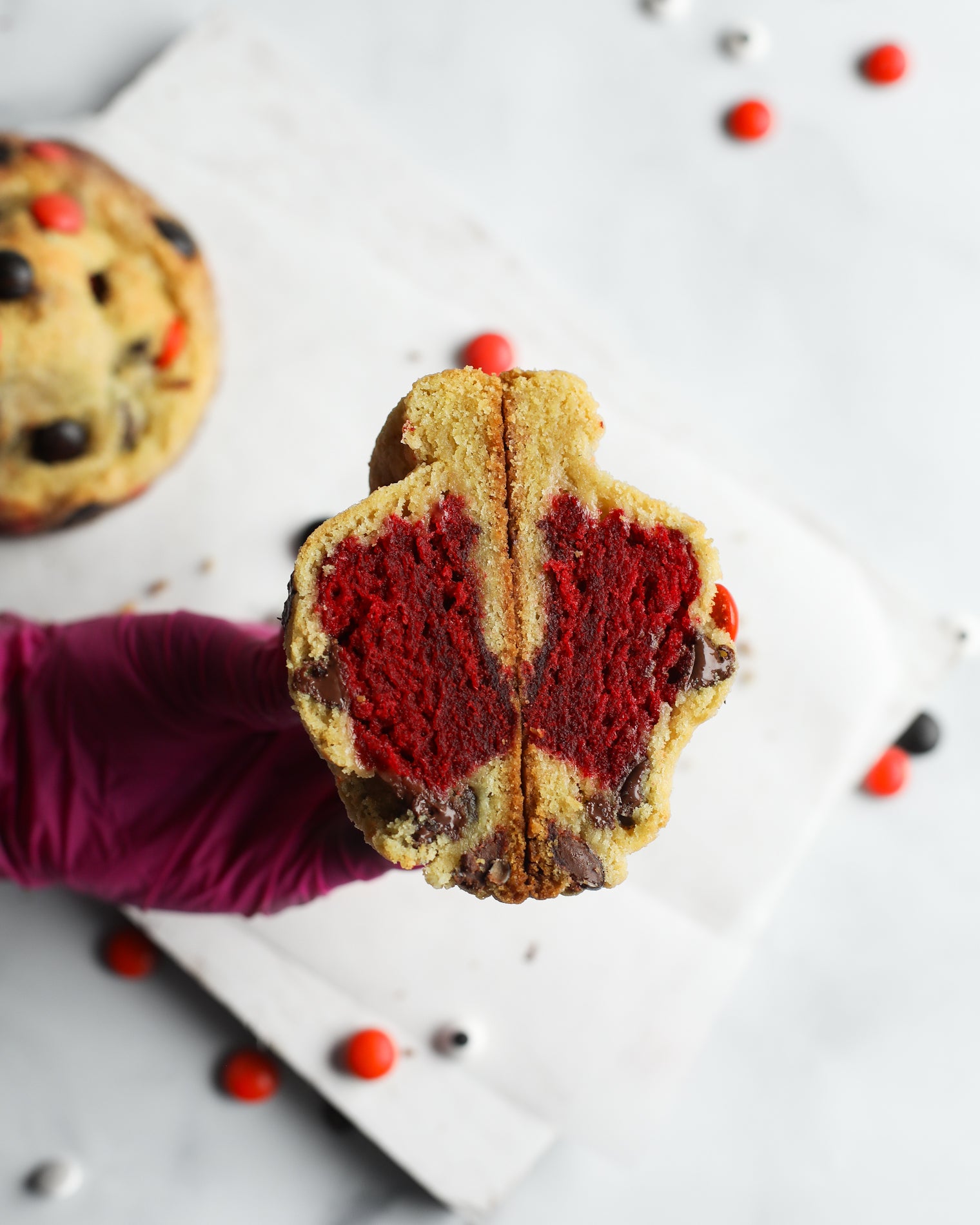 Halloween Chocolate Chip Red Velvet Cookie - 10/17